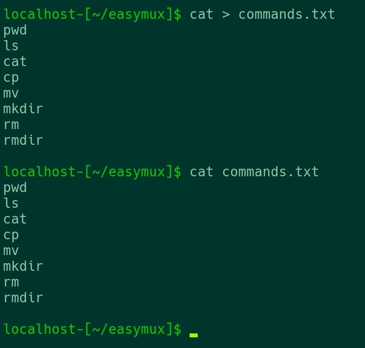 Commands